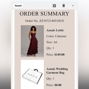 Azazie Lettie Maxi Dress in Cabernet